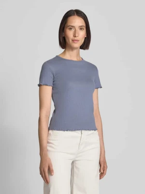 T-shirt z okrągłym dekoltem i falistym wykończeniem JAKE*S STUDIO WOMAN