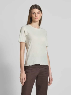 T-shirt z okrągłym dekoltem i falistym wykończeniem Smith and Soul