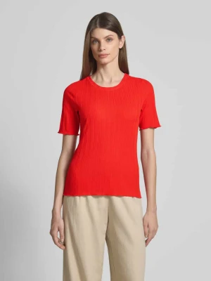 T-shirt z okrągłym dekoltem i falistym wykończeniem Smith and Soul