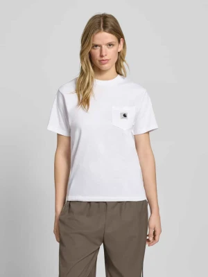 T-shirt z okrągłym dekoltem i kieszenią na piersi Carhartt Work In Progress