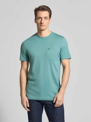 T-shirt z okrągłym dekoltem i kieszenią na piersi Christian Berg Men