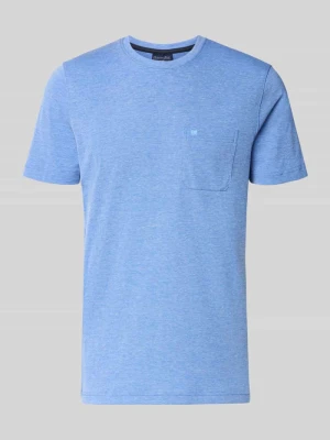 T-shirt z okrągłym dekoltem i kieszenią na piersi Christian Berg Men