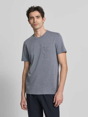T-shirt z okrągłym dekoltem i kieszenią na piersi Christian Berg Men