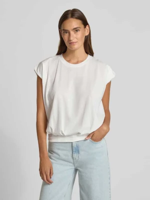 t-shirt z okrągłym dekoltem i krótkimi rękawami Christian Berg Biały