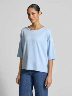 T-shirt z okrągłym dekoltem i logo monari