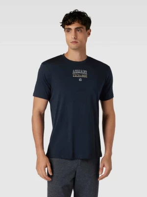 T-shirt z okrągłym dekoltem i nadrukiem z logo Armani Exchange
