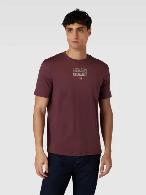 T-shirt z okrągłym dekoltem i nadrukiem z logo Armani Exchange