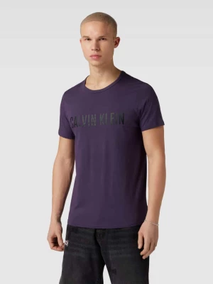 T-shirt z okrągłym dekoltem i nadrukiem z logo Calvin Klein Underwear