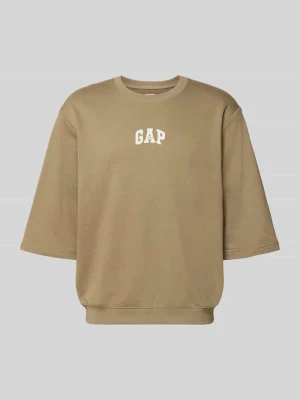 t-shirt z okrągłym dekoltem i nadrukiem z logo GAP