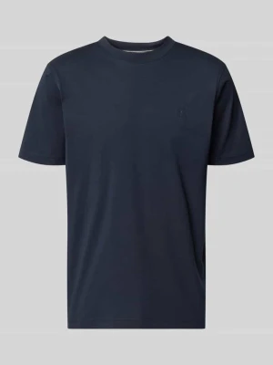 t-shirt z okrągłym dekoltem i nadrukiem z logo Lerros