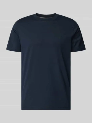t-shirt z okrągłym dekoltem i nadrukiem z logo Lerros