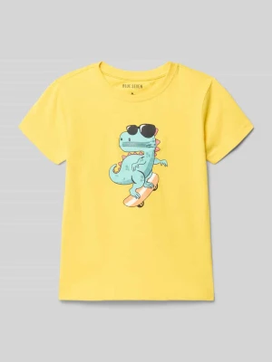 t-shirt z okrągłym dekoltem i nadrukiem z motywem BLUE SEVEN