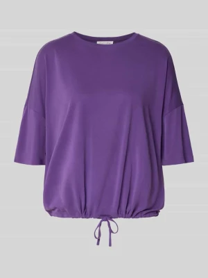 T-shirt z okrągłym dekoltem i obniżonymi ramionami Christian Berg Woman