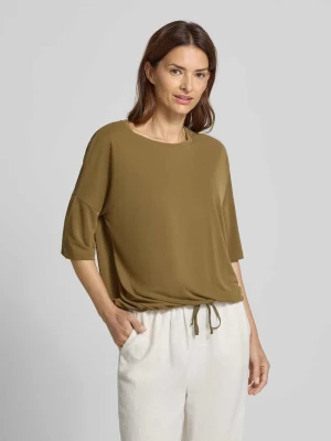 T-shirt z okrągłym dekoltem i obniżonymi ramionami Christian Berg Woman