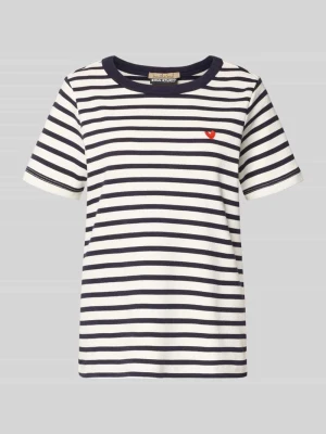 T-shirt z okrągłym dekoltem i przeszyciami Smith and Soul