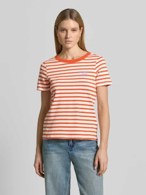 T-shirt z okrągłym dekoltem i przeszyciami Smith and Soul