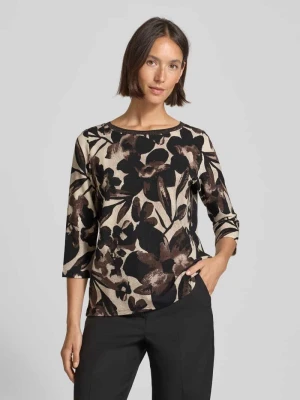 T-shirt z okrągłym dekoltem i rękawami o dł. 3/4 Betty Barclay