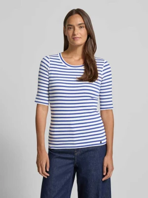 t-shirt z okrągłym dekoltem i rękawem o dł. 1/2 s.Oliver RED LABEL