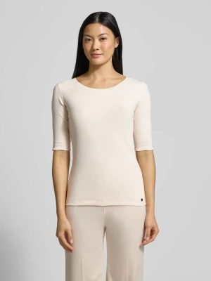 T-shirt z okrągłym dekoltem i rękawem z zakładką Marc Cain