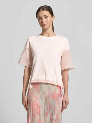 t-shirt z okrągłym dekoltem i tunelem Marc Cain