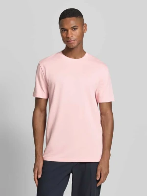 T-shirt z okrągłym dekoltem i wyhaftowanym logo Gant