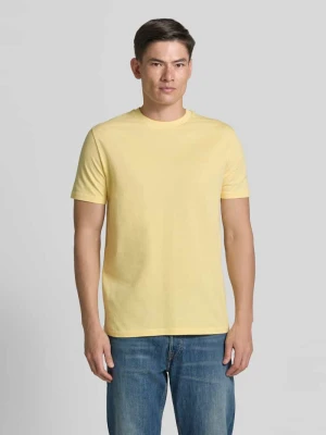 T-shirt z okrągłym dekoltem i wyhaftowanym logo Gant