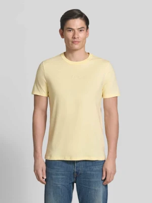 t-shirt z okrągłym dekoltem i wyhaftowanym logo GAP