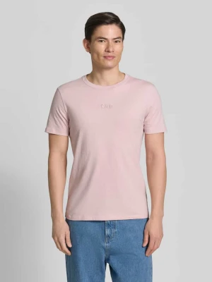 t-shirt z okrągłym dekoltem i wyhaftowanym logo GAP