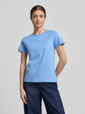 t-shirt z okrągłym dekoltem i wyhaftowanym motywem Joop!