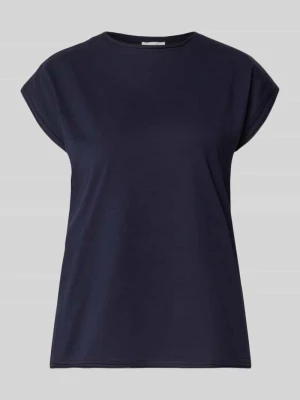 t-shirt z okrągłym dekoltem i zrolowanym brzegiem Christian Berg Woman