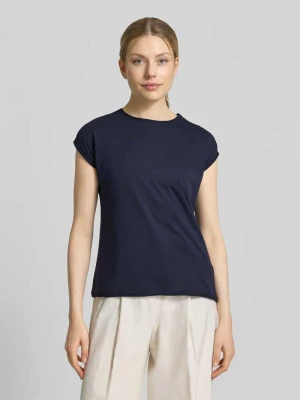 t-shirt z okrągłym dekoltem i zrolowanym brzegiem Christian Berg Woman