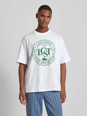 T-shirt z okrągłym dekoltem Lacoste