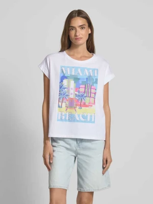 T-shirt z okrągłym dekoltem milano italy