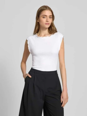 T-shirt z okrągłym dekoltem model ‘ALEXIS’ Noisy May