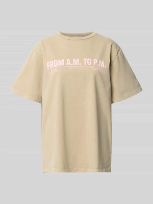 t-shirt z okrągłym dekoltem model 'AM to PM' Oh April