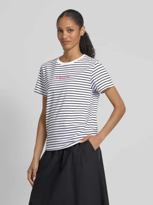 T-shirt z okrągłym dekoltem model ‘Am44ora’ ZABAIONE
