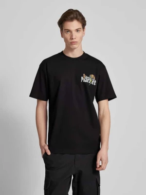 T-shirt z okrągłym dekoltem model 'BETTER CALL BEAR’ MARKET