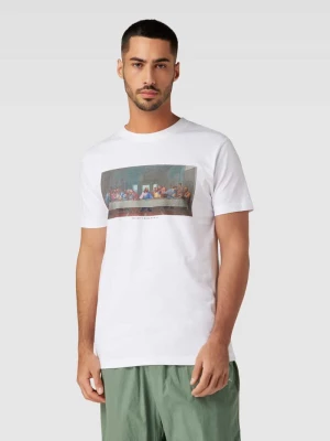 T-shirt z okrągłym dekoltem model ‘Can´t Hang With U’ mister tee