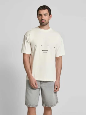 T-shirt z okrągłym dekoltem model ‘Duwrite’ HUGO