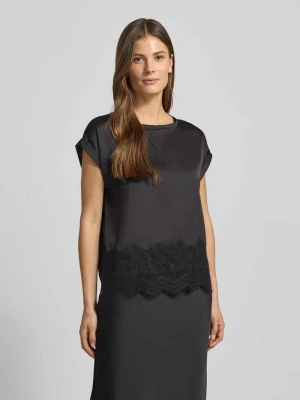 T-shirt z okrągłym dekoltem model ‘ELLETTE’ Vila