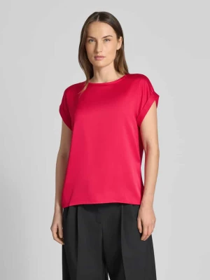 T-shirt z okrągłym dekoltem model ‘ELLETTE’ Vila