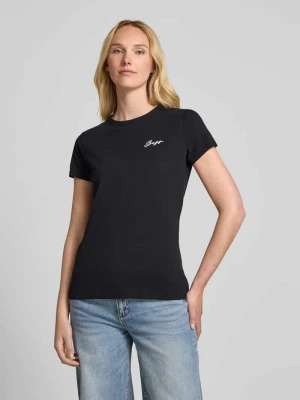 T-shirt z okrągłym dekoltem model ‘Elogo’ Boss Orange