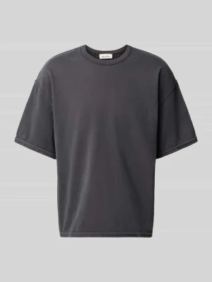 t-shirt z okrągłym dekoltem model 'FAZY' American Vintage Antracytowy