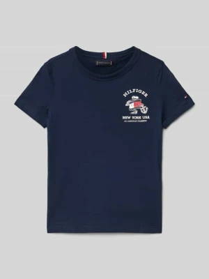 T-shirt z okrągłym dekoltem model 'FLAG FUN’ Tommy Hilfiger Kids