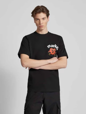 T-shirt z okrągłym dekoltem model ‘FRAGILE’ MARKET