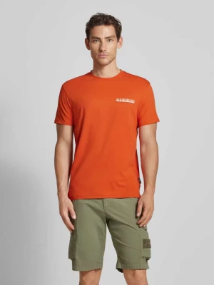 T-shirt z okrągłym dekoltem model ‘GRAS’ Napapijri