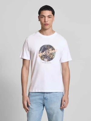 t-shirt z okrągłym dekoltem model 'HONOLULU' jack & jones