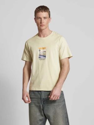 T-shirt z okrągłym dekoltem model ‘JORSPLIT’ jack & jones