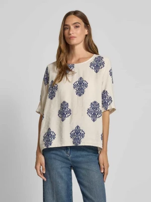 T-shirt z okrągłym dekoltem model ‘Ka44iraa’ ZABAIONE