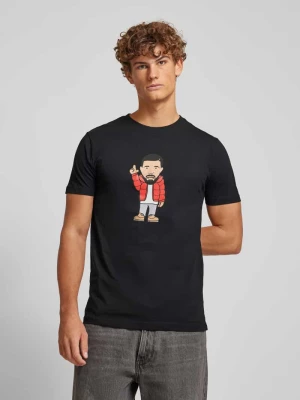 T-shirt z okrągłym dekoltem model 'KANADA SKETCH’ mister tee